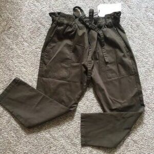 Current/Elliott WOMENS The Tabloid Cropped Cargo Green Pant